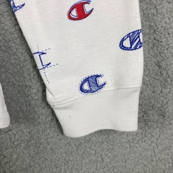 Champion Pajama Shirt‎ Allover Print Mens Sleep Sleepwear Graphic Lounge White M - Picture 8 of 12